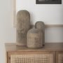 70134 - Knox Short Gray-Wash Wood Decorative Object