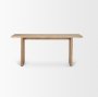 70172 - Grier 65" Light Brown Solid Wood w/ Cane Console Table