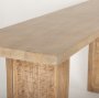 70172 - Grier 65" Light Brown Solid Wood w/ Cane Console Table