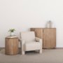 69825 - Sovereign Oatmeal Fully Upholstered Accent Chair