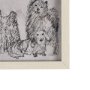 14838 - Three Buddies by Mercana Studio a Hand Embellished Textured Framed Art Print Matted under Glass