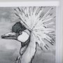 14846 - Bird Portrait Sketch II by Mercana Studio Hand Embellished Framed Art Print Matted under Glass