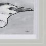 14847 - Bird Portrait Sketch III by Mercana Studio Hand Embellished Framed Art Print Matted under Glass