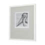 14848 - Bird Portrait Sketch IV by Mercana Studio Hand Embellished Framed Art Print Matted under Glass
