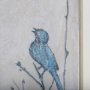 14868 - Bird Song II by Mercana Studio a Hand Embelished Textured Framed Art Print Matted under Glass