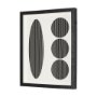14871 - Arc & Orb 3 by Studio M a Framed Art Print Matted under Glass