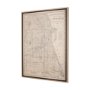 14880 - City of Chicago by Mercana Studio a Hand Embellished Textured Framed Art Print