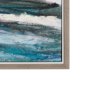 102576-FL - Sunshine Glare on The Waves I by Mercana Studio a Hand Embellished Textured Framed Canvas