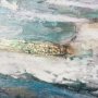 102576-FL - Sunshine Glare on The Waves I by Mercana Studio a Hand Embellished Textured Framed Canvas