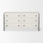 69974 - Savannah White Fir Veneer w/ Gray Metal 6-Drawer Sideboard