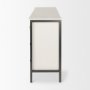 69974 - Savannah White Fir Veneer w/ Gray Metal 6-Drawer Sideboard