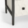 69974 - Savannah White Fir Veneer w/ Gray Metal 6-Drawer Sideboard