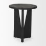 70110 - Mattius Black Wood Accent Table
