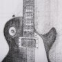 101033-L - Guitar III by Mercana Studio a Hand Embellished Textured Canvas