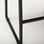 67992 - Givens 24.25"H Seat Height Black Wood Seat Black Frame Stool