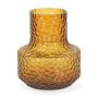 70366 - Jolene 7" Amber Waterglass Glass Vase