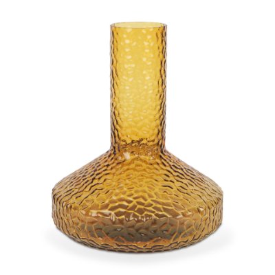 70367 - Jolene 11.8" Amber Waterglass Glass Vase