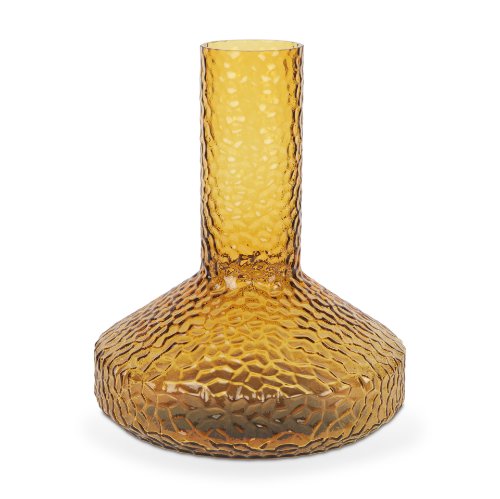 70367 - Jolene 11.8" Amber Waterglass Glass Vase