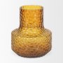 70366 - Jolene 7" Amber Waterglass Glass Vase
