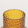 70366 - Jolene 7" Amber Waterglass Glass Vase