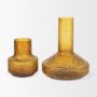 70366 - Jolene 7" Amber Waterglass Glass Vase
