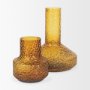 70367 - Jolene 11.8" Amber Waterglass Glass Vase