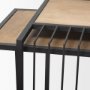 70196 - Miles Black Metal w/ Light Wood Nesting End/Side Table