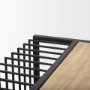 70196 - Miles Black Metal w/ Light Wood Nesting End/Side Table