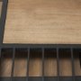 70196 - Miles Black Metal w/ Light Wood Nesting End/Side Table