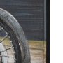 70371 - Vintage Cylinder 60x36 Hand Painted on Wood Oil Painting