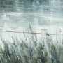 70373 - Mere Pond Lake 60x40 Hand Painted on Wood Oil Painting