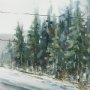 70373 - Mere Pond Lake 60x40 Hand Painted on Wood Oil Painting
