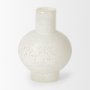 70346 - Heket Short White Glass Vase