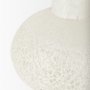 70346 - Heket Short White Glass Vase