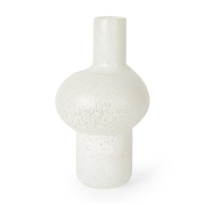 70347 - Heket Tall White Glass Vase