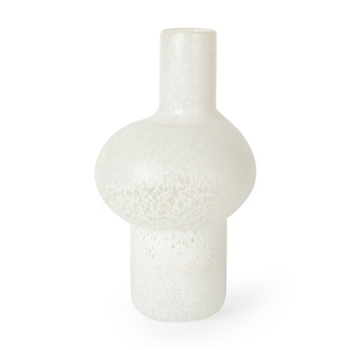 70347 - Heket Tall White Glass Vase