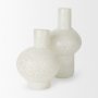 70347 - Heket Tall White Glass Vase