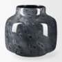 70348 - Masai Small Black Mottled Glass Vase