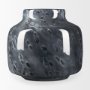 70348 - Masai Small Black Mottled Glass Vase