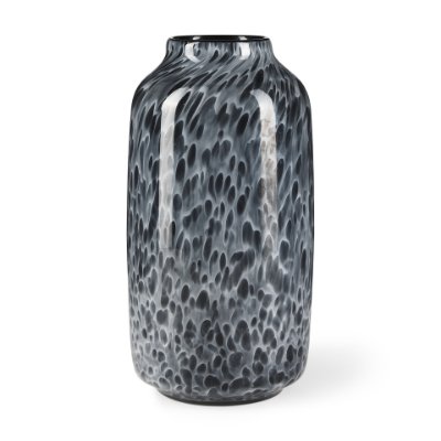 70349 - Masai Medium Black Mottled Glass Vase