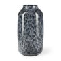70349 - Masai Medium Black Mottled Glass Vase