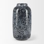 70349 - Masai Medium Black Mottled Glass Vase