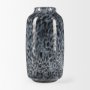 70349 - Masai Medium Black Mottled Glass Vase
