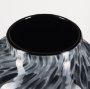 70349 - Masai Medium Black Mottled Glass Vase