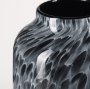 70349 - Masai Medium Black Mottled Glass Vase