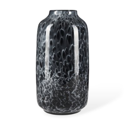 70350 - Masai Large Black Mottled Glass Vase