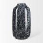 70350 - Masai Large Black Mottled Glass Vase