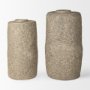 70202 - Rama Small Gray Paper Mache Floor Vase