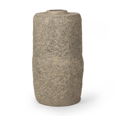 70203 - Rama Large Gray Paper Mache Floor Vase