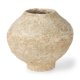 70214 - Ritu Small Beige Paper Mache Pot Vase